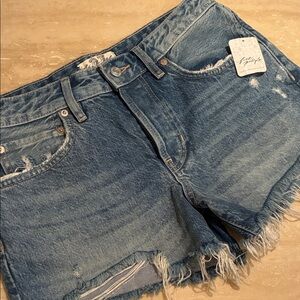 Free People We The Free Jean Shorts size 27 NEW cotton lyocell blend
